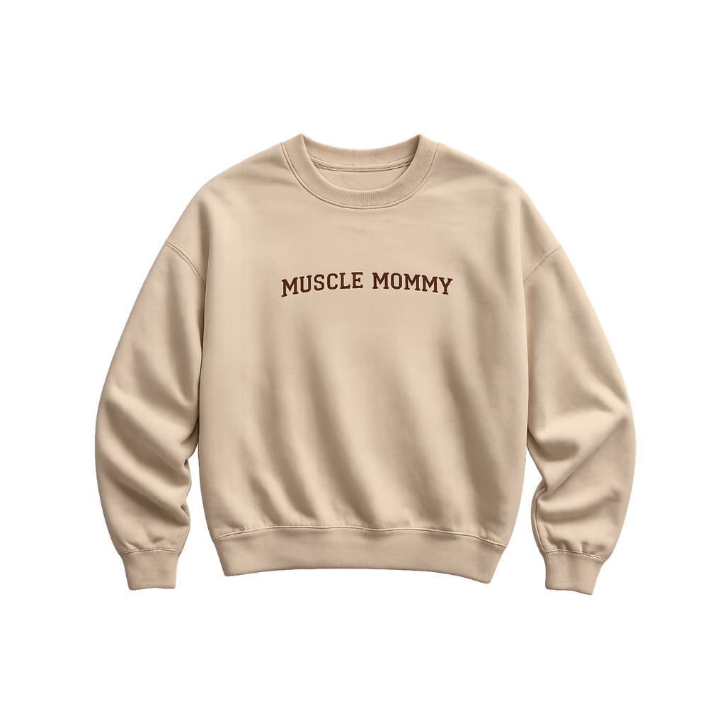 off-duty muscle mommy crewneck