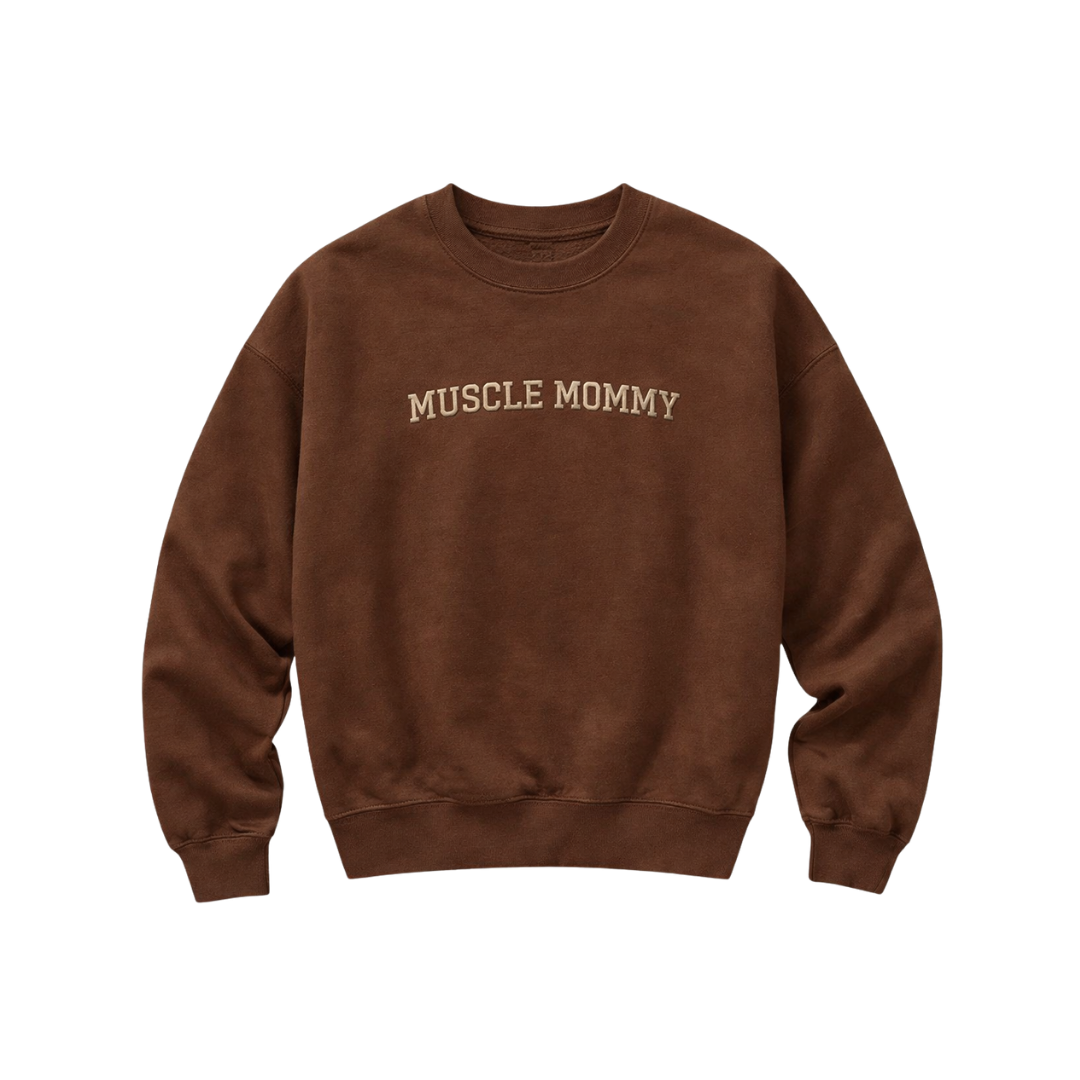 off-duty muscle mommy crewneck
