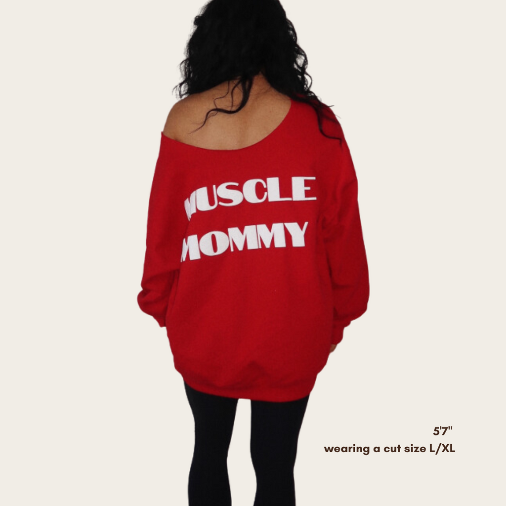 slay muscle mommy crew neck